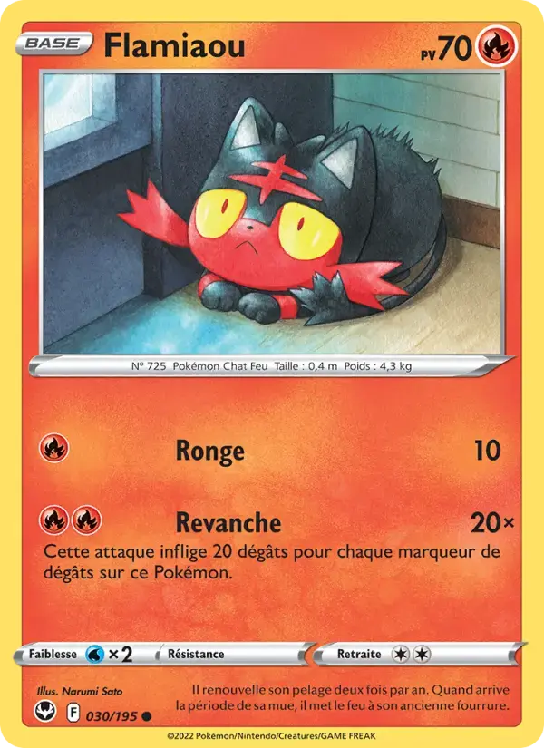 Carte Pokémon Flamiaou #030 — Tempête Argentée