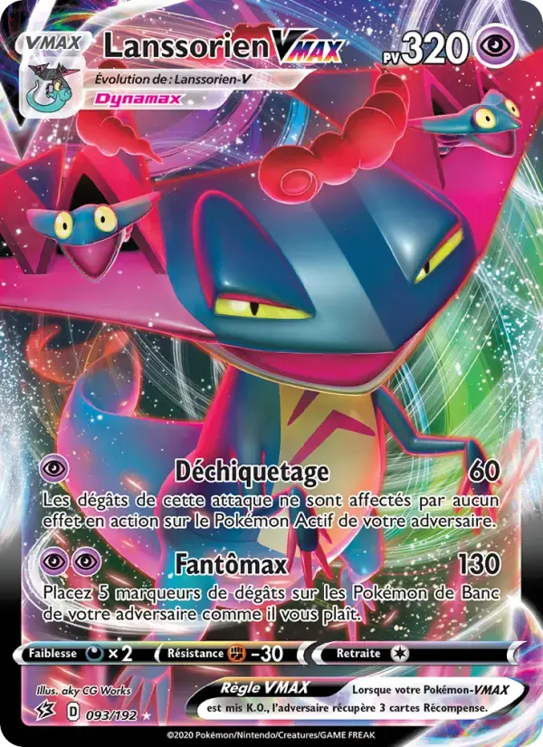 Carte Pokémon Lanssorien VMAX #93 — Clash des Rebelles