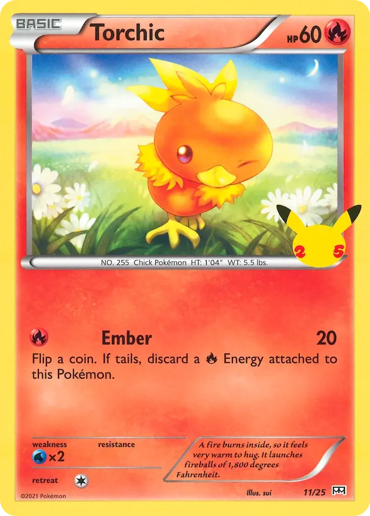 Carte Pokémon Poussifeu #11 — 2021 Promo McDonald's