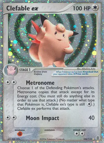 Clefable ex #106 — FireRed & LeafGreen