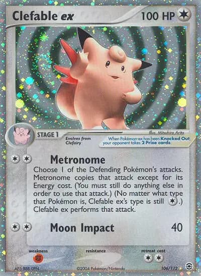 Clefable ex #106 — FireRed & LeafGreen