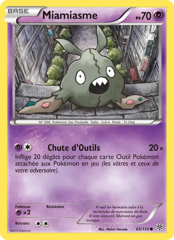 Carte Pokémon Miamiasme #65 — Tempête Plasma