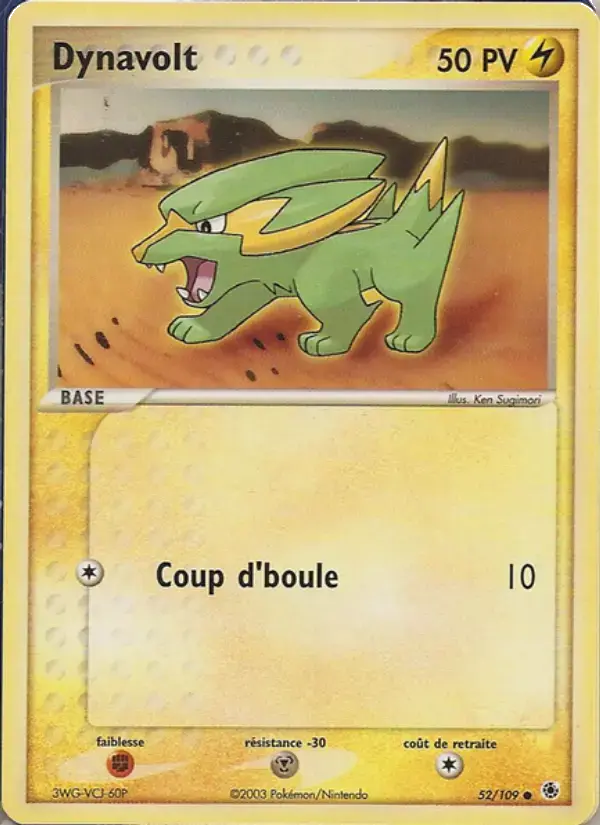 Carte Pokémon Dynavolt #52 — Rubis & Saphir