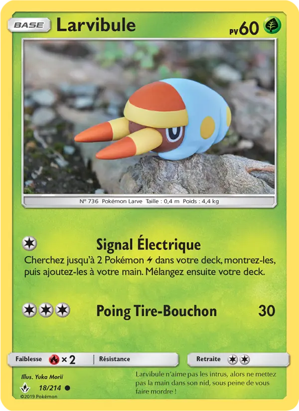 Carte Pokémon Larvibule #18 — Alliance Infaillible