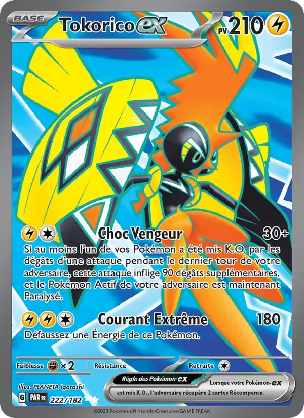 Carte Pokémon Tokorico-ex #222 — Faille Paradoxe