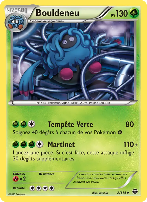 Carte Pokémon Bouldeneu #2 — Offensive Vapeur