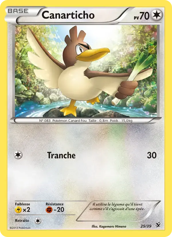 Carte Pokémon Canarticho #25 — Bienvenue à Kalos