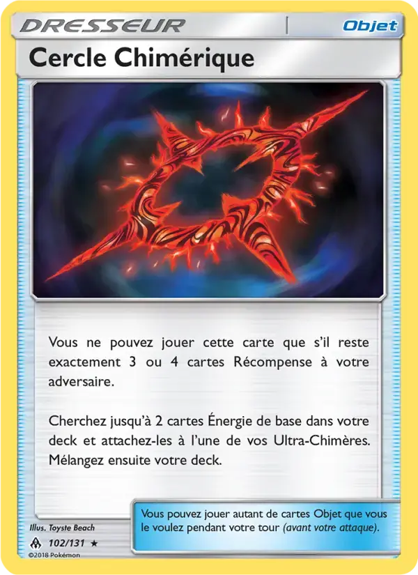 Carte Pokémon Cercle Chimérique #102 — Lumière Interdite