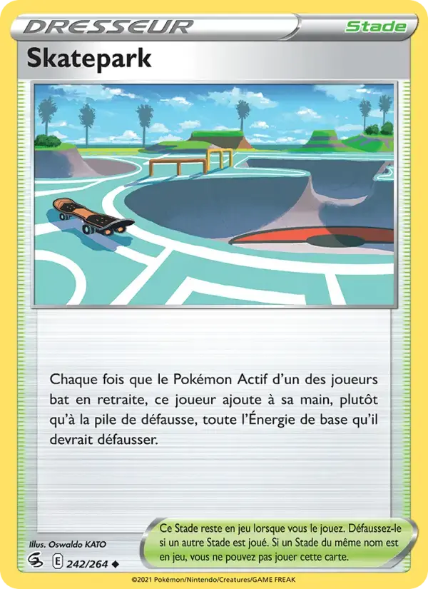 Carte Pokémon Skatepark #242 — Poing de Fusion