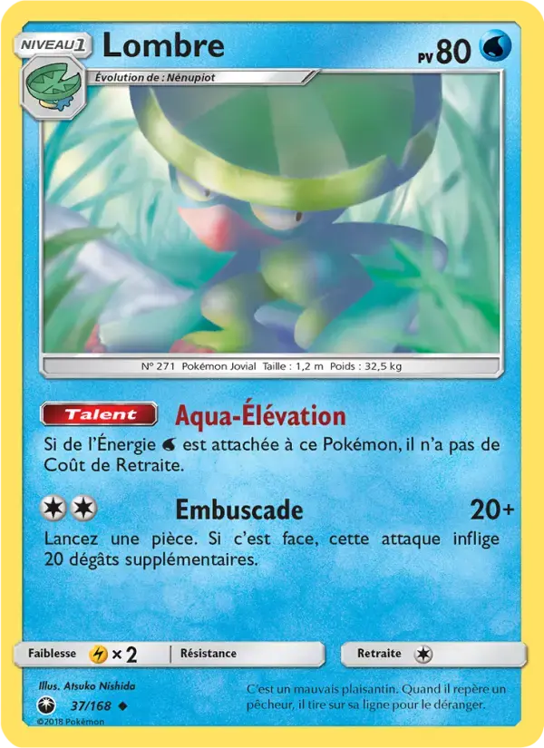 Carte Pokémon Lombre #37 — Tempête Céleste