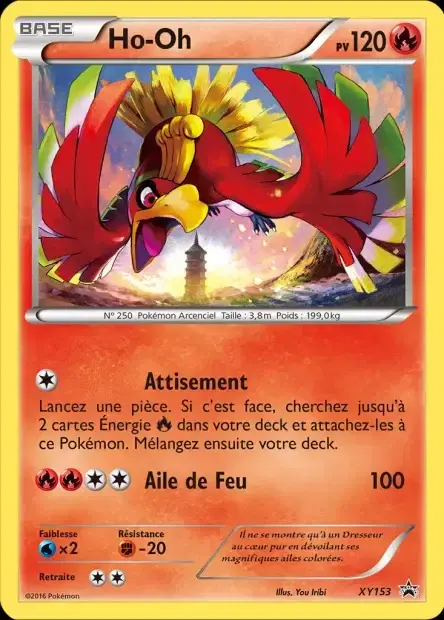 Carte Pokémon Ho-Oh #XY153 — Jumbo