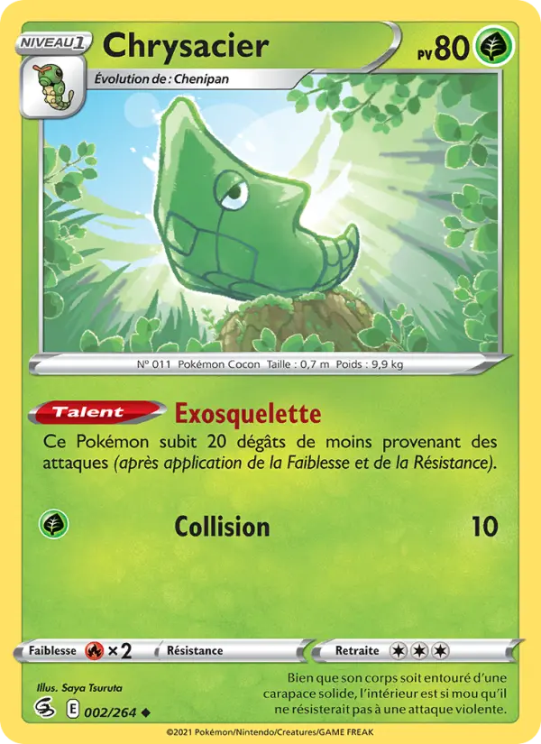 Carte Pokémon Chrysacier #2 — Poing de Fusion