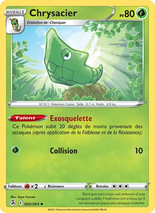Carte Pokémon Chrysacier #2 — Poing de Fusion