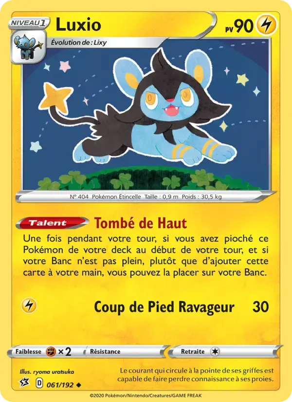 Carte Pokémon Luxio #61 — Clash des Rebelles