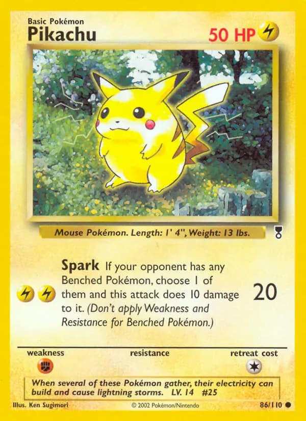 Pikachu #86 — Legendary Collection