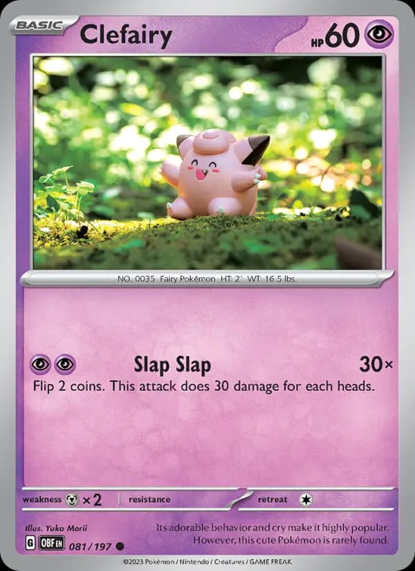 Carte Pokémon Mélofée #081 — Flammes Obsidiennes