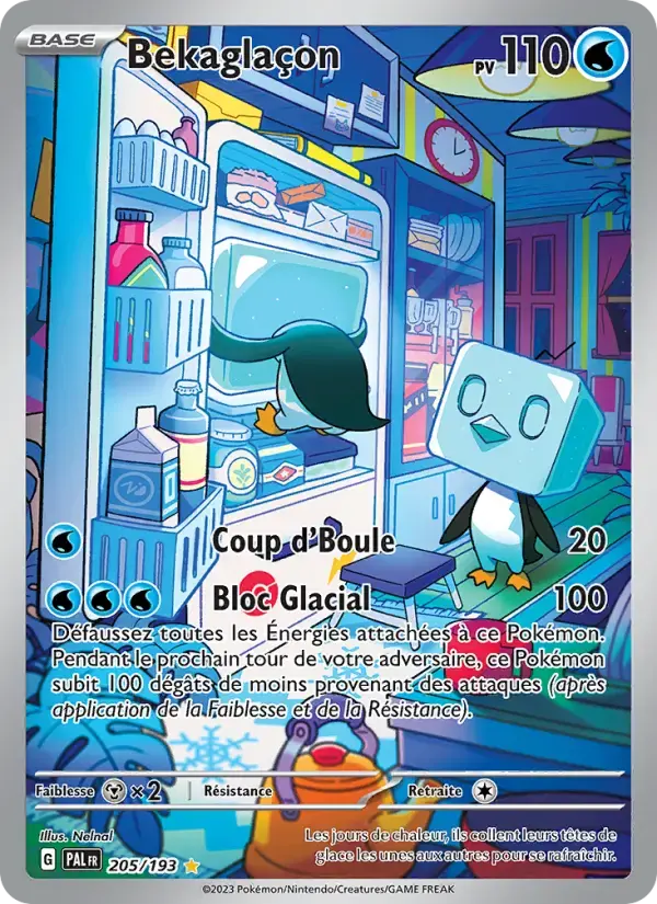 Carte Pokémon Bekaglaçon #205 — Évolutions à Paldea