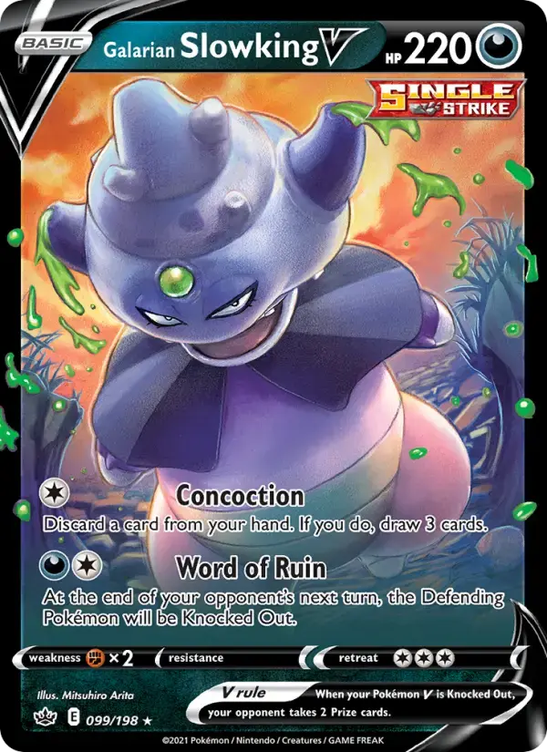 Galarian Slowking V #99 — Chilling Reign