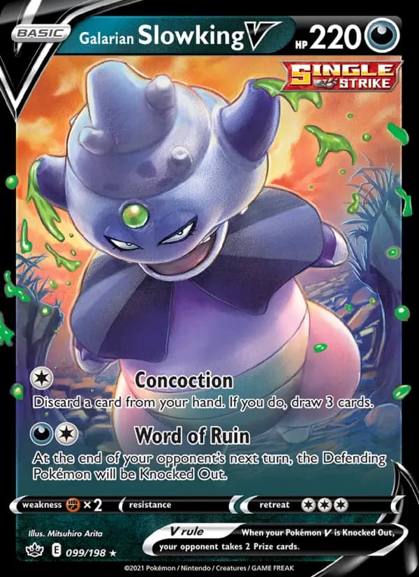 Galarian Slowking V #99 — Chilling Reign