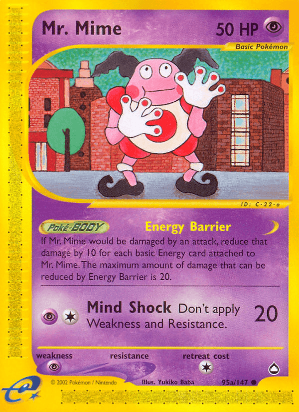 Mr. Mime #95 — Aquapolis