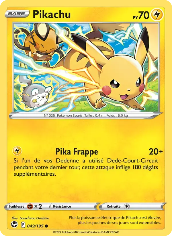 Carte Pokémon Pikachu #049 — Tempête Argentée
