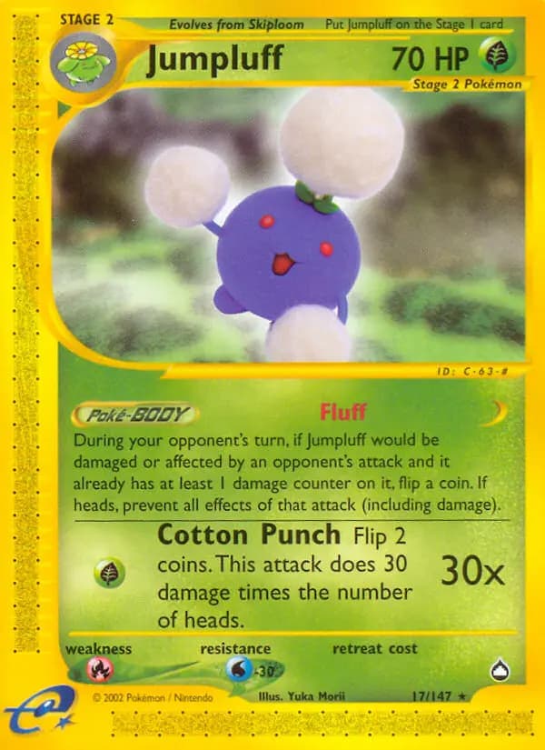 Jumpluff #17 — Aquapolis