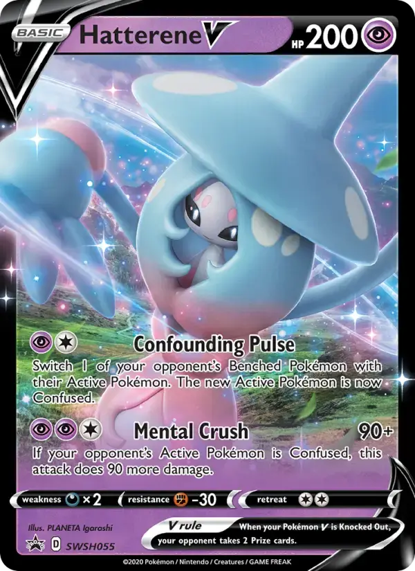 Hatterene V #SWSH055 — Sword & Shield Promos