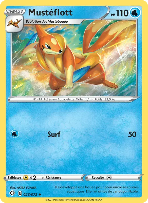 Carte Pokémon Mustéflott #23 — Destinées Radieuses