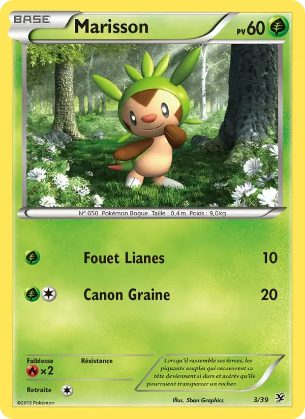 Carte Pokémon Marisson #3 — Bienvenue à Kalos
