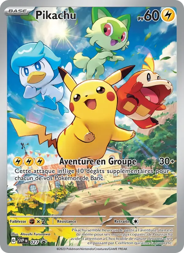 Carte Pokémon Pikachu #027 — Promos Écarlate et Violet