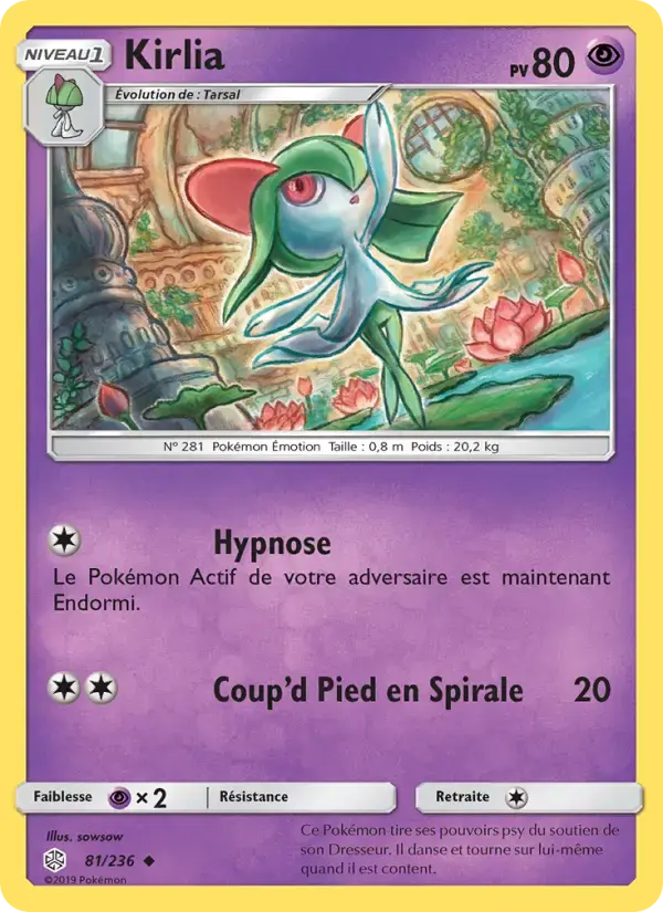 Carte Pokémon Kirlia #81 — Éclipse Cosmique