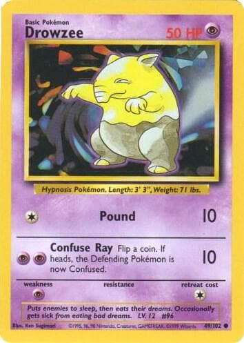 Drowzee #49 — Base Set
