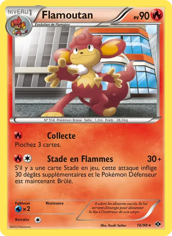 Carte Pokémon Flamoutan #16 — Destinées Futures