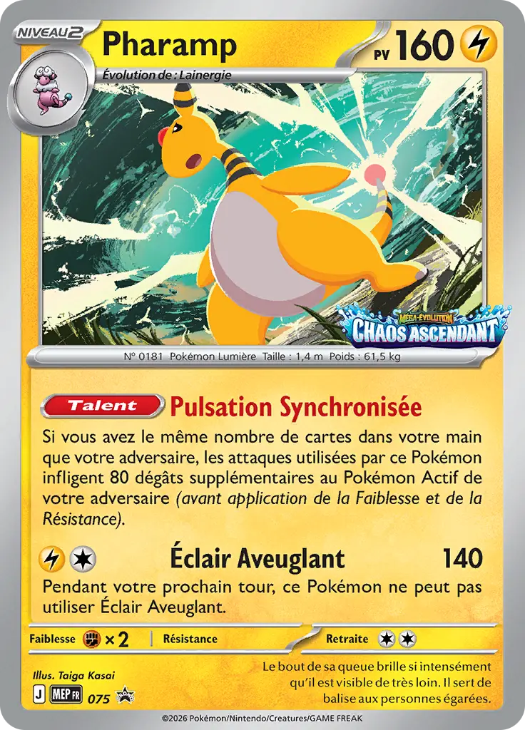 Carte Pokémon Pharamp #075 — Promos Méga-Évolution