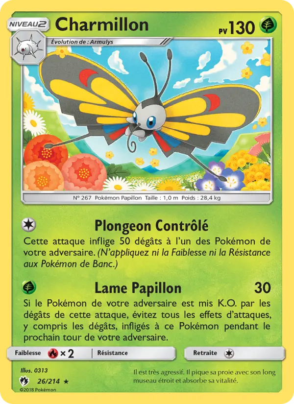 Carte Pokémon Charmillon #26 — Tonnerre Perdu
