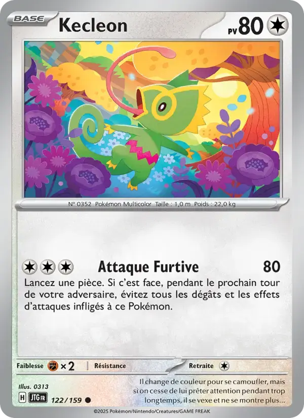Carte Pokémon Kecleon #122 — Aventures Ensemble