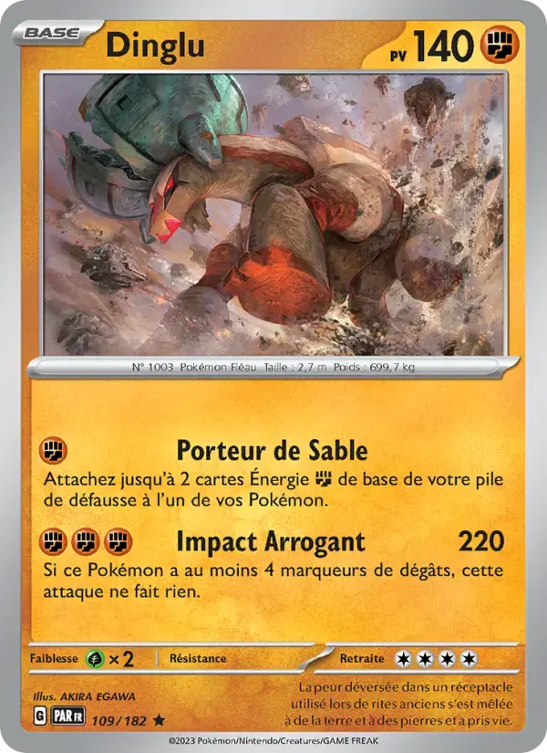 Carte Pokémon Dinglu #109 — Faille Paradoxe