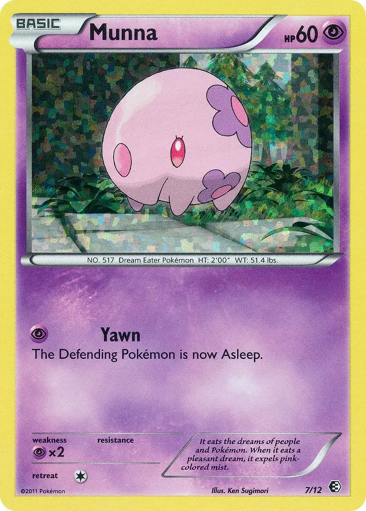 Carte Pokémon Munna #7 — 2011 Promo McDonald's