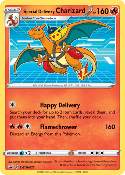 Special Delivery Charizard #SWSH075 — Sword & Shield Promos