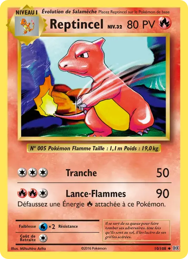 Carte Pokémon Reptincel #10 — Évolutions XY