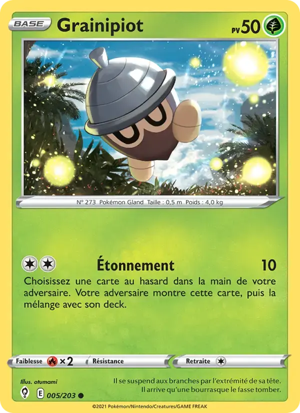 Carte Pokémon Grainipiot #5 — Évolution Céleste
