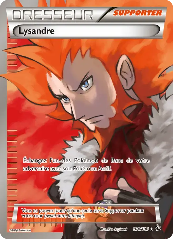 Carte Pokémon Lysandre #104 — Étincelles