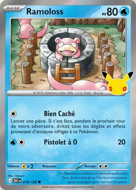 Carte Pokémon Ramoloss #016 — 30ᵉ Anniversaire