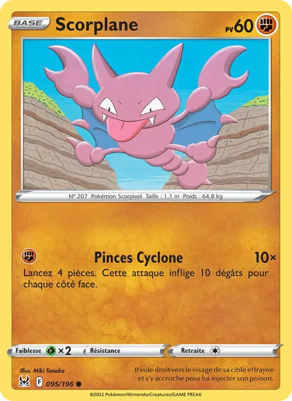 Carte Pokémon Scorplane #095 — Origine Perdue