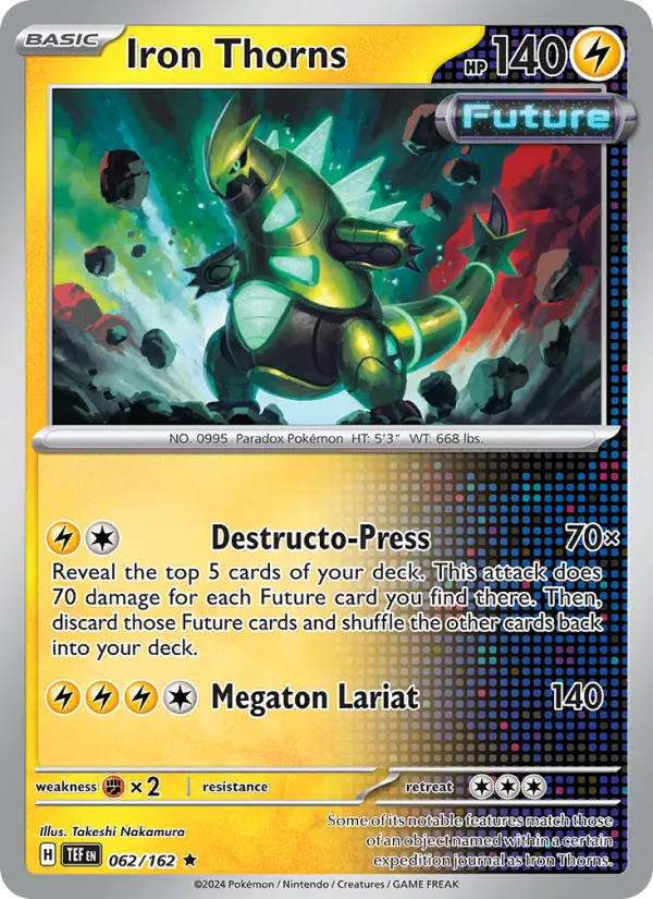 Carte Pokémon Épine-de-Fer #062 — Forces Temporelles