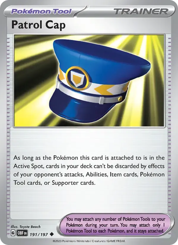Patrol Cap #191 — Obsidian Flames