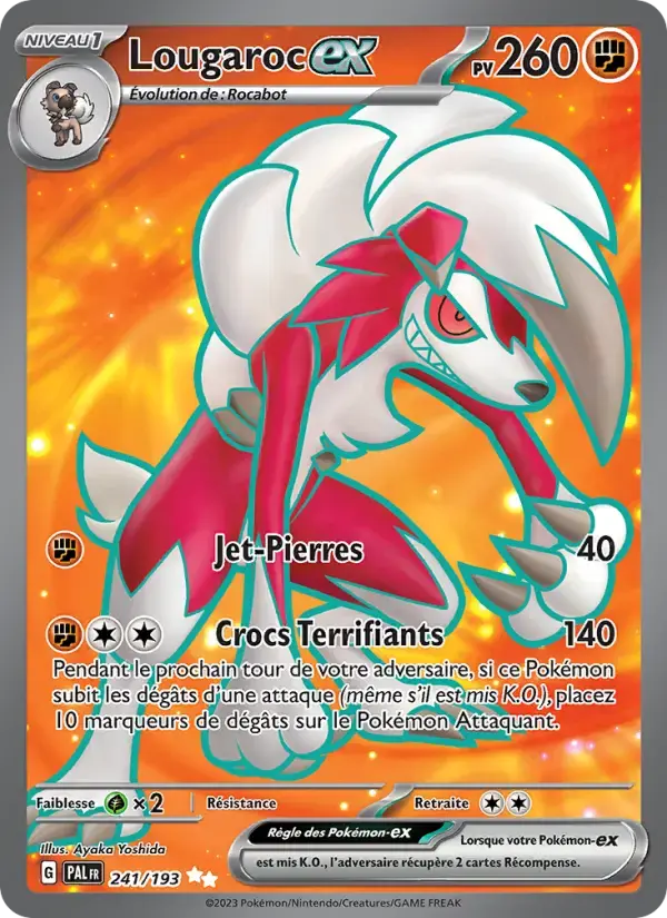 Carte Pokémon Lougaroc-ex #241 — Évolutions à Paldea