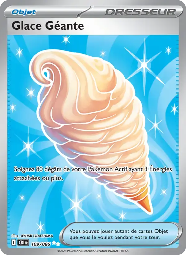 Carte Pokémon Glace Géante #109 — Chaos Ascendant