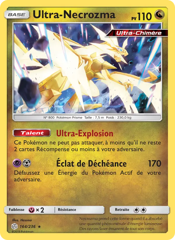 Carte Pokémon Ultra-Necrozma #164 — Éclipse Cosmique