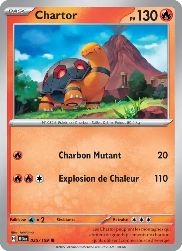 Carte Pokémon Chartor #025 — Aventures Ensemble